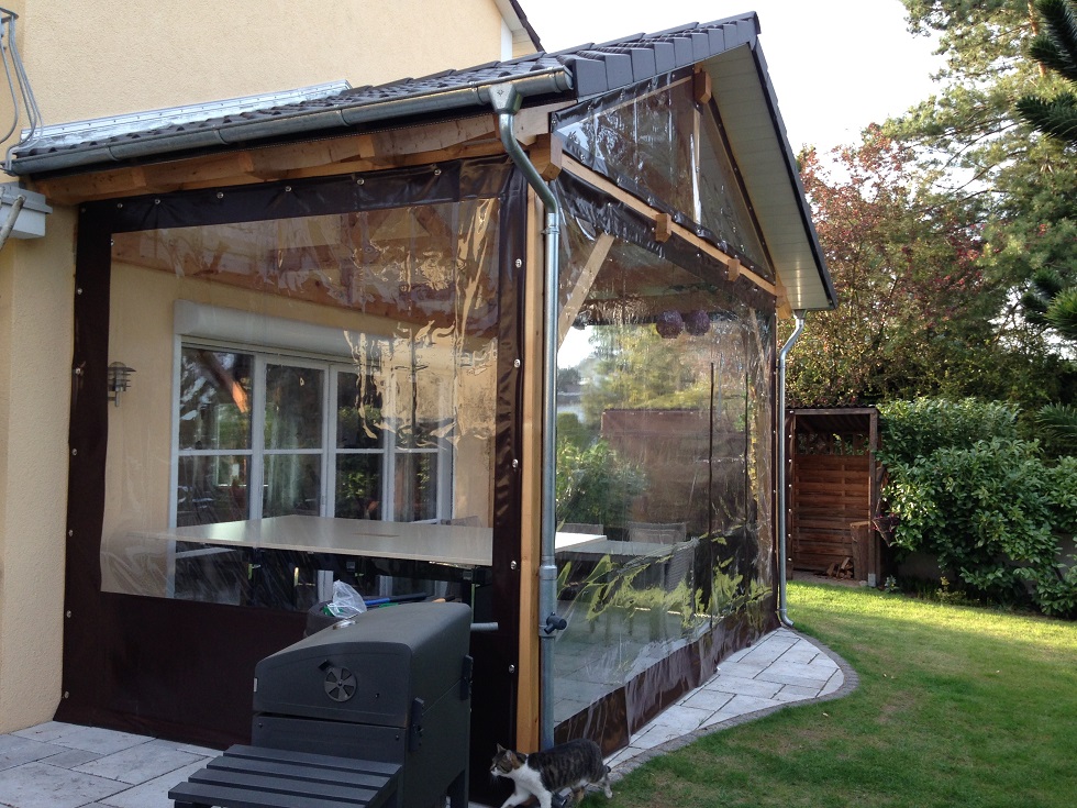 pvc terassenplane transparent