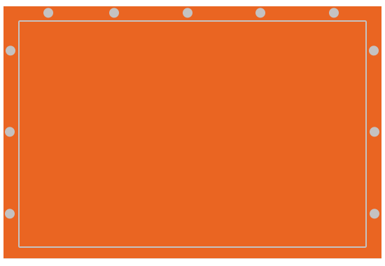 pvc plane grafik rechteckig orange