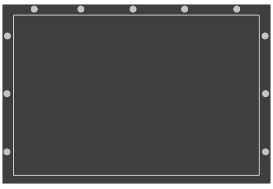 pvc plane grafik rechteckig schwarz